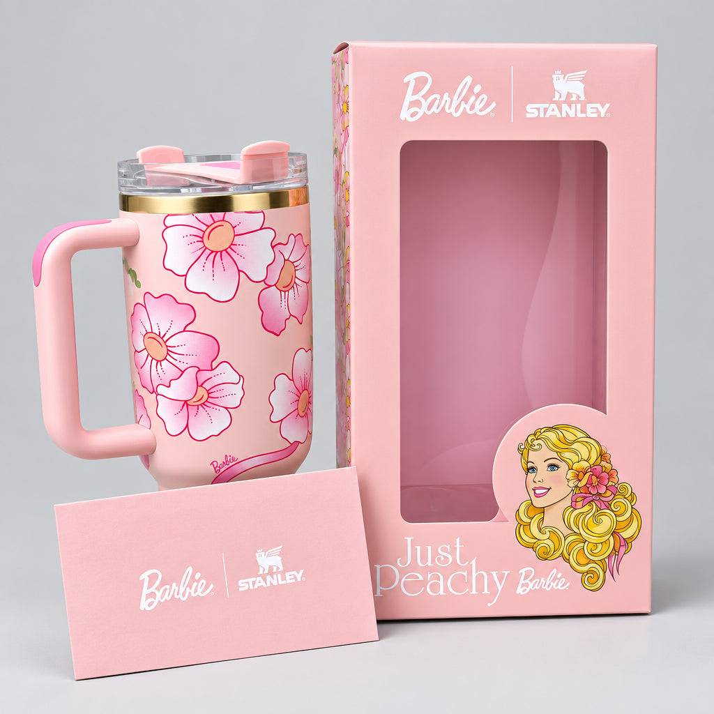 Barbie x Just Peachy 40oz Peaches 'N Cream Tumbler
