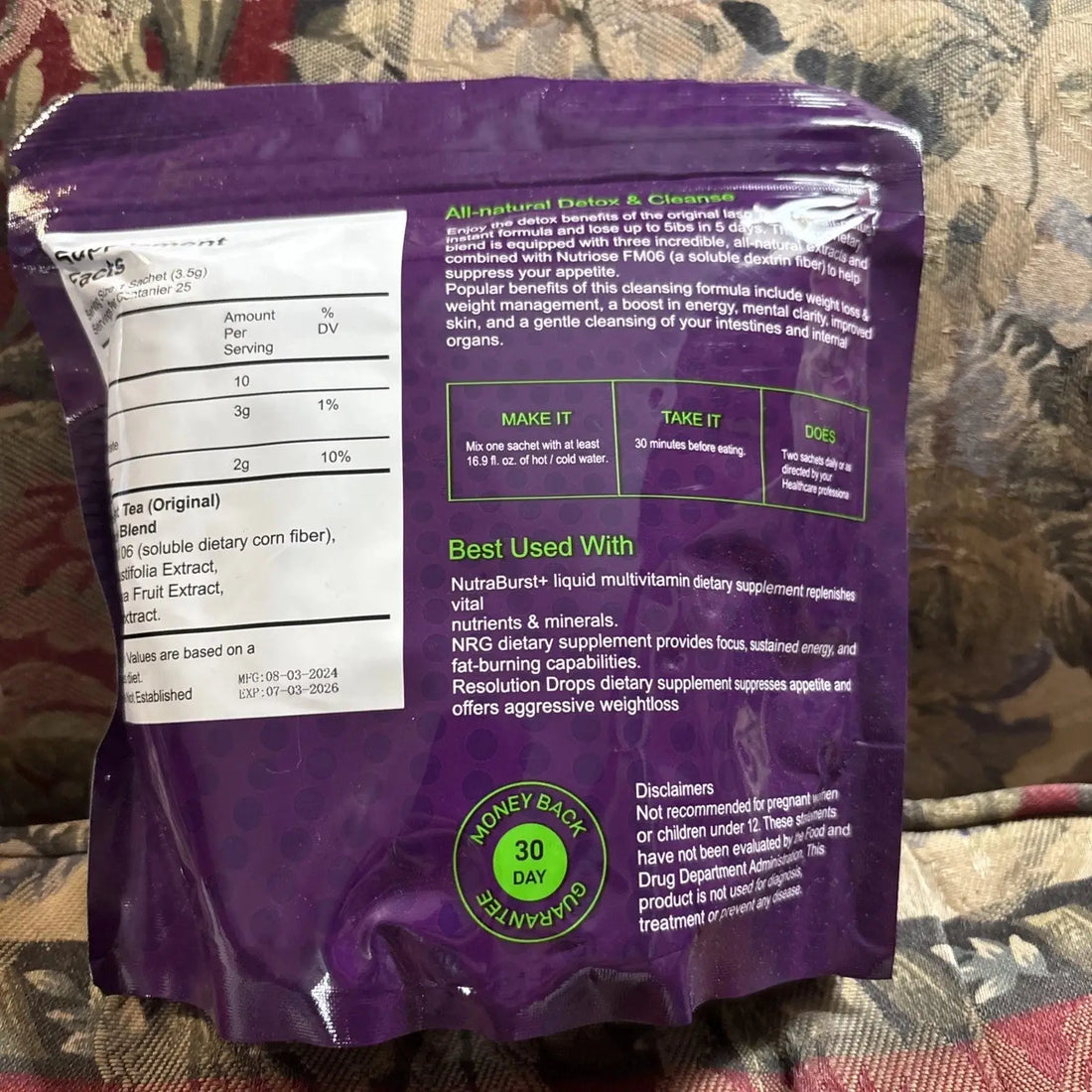 Laso Instant Tea with 25 Convenient Sachets
