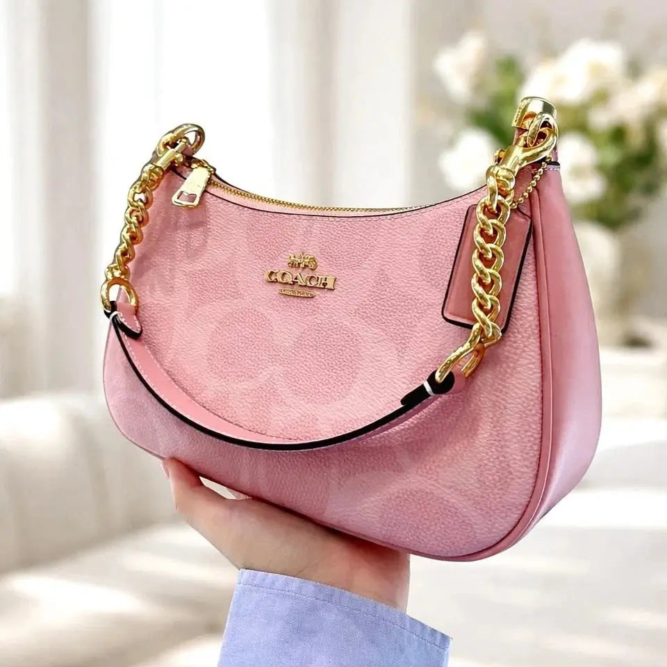 Stylish COACH Teri Shoulder Bag CAL51 in Signature Canvas