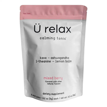 U Relax Calming Tonic Mixed Berry Drink Mix Packs