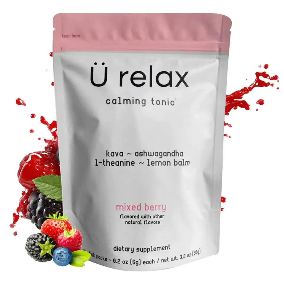 U Relax Calming Tonic Mixed Berry Drink Mix Packs